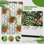 Casaphoria Metal Raised Garden Bed with Trellis and Wheels, 72"x47"x16" Arched Planter Box for Climbing Plants, Vegetables & Vines, Features Drainage Holes and Privacy Screen, White-Square