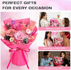 Vrioca Flowers for Delivery, Preserved Flowers Bouquets, Birthday Gifts for Women Mom