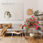 3FT Artificial Bougainvillea Tree, Faux Potted Flowering Plant with Lush Pink Blooms, UV Resistant Indoor Outdoor Artificial Tree for Living Room, Patio, Office, Porch Decoration
