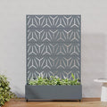 Casaphoria Metal Raised Garden Bed with Trellis and Wheels, 72"x47"x16" Arched Planter Box for Climbing Plants, Vegetables & Vines, Features Drainage Holes and Privacy Screen, Grey-Star