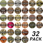32pcs Dried Herbs for Witchcraft, Witchcraft Supplies Kit for Wiccan Rituals, Witch Herbs Set for Pagan, Magic Spells, Witch Gift Starter Set Room Altar Supplies Decor