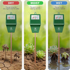 Antonki 2 Pack Soil Moisture Meter, Plant Water Meter for Gardening,Farming, Soil Tester Hygrometer Sensor for Indoor Outdoor House Plants, Flower, Lawn- No Battery Required