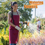 8 in 1 Garden Hose Nozzle Sprayer, Upgrade Dog Wash Hose Attachment with 3.5OZ/100CC Soap Dispenser Bottle and Dog Shower Brush, Ideal for Watering Flowers, Car Washing, Dog and Horse Bathing