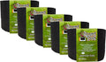 Smart Pot Soft-Sided Fabric Garden Plant Container Aeration Planter Pots, 3 Gallon, 5 Pack, Black