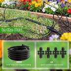 Compact Programmable Solar Automatic Plant Waterer Kit Work with Indoor Outdoor,Self Watering Drip Irrigation Pump Indoor/Outdoor Vacation Free (50FT 5/16" Main Tube Kit)