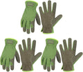 HANDLANDY Men Leather Gardening Gloves, Utility Work Gloves for Mechanics, Construction, Driver