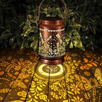 Solar Lanterns Outdoor Waterproof Gifts for Women Grandma Gifts for Mom Butterfly Garden Decor Solar Hanging Lantern Metal for Patio Yard Festival Pathway Landscape