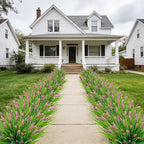 Roberly 24 Bundles Artificial Plants Outdoor, Fake Lavender Flowers UV Resistant Faux Shrubs Plastic Flowers Fake Greenery Plants for Porch Garden Window Box Home Indoor Outdoor Decorations, Pink