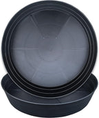 LWALRS Plant Saucer 16 Inch 2 Pack 10 12 14 16 18 20 25, Plastic Plant Trays for Pots，Extra-Deep Plant Water Dray Tray, Bird Bath Bowl, Heavy Flower Plant Saucers Indoors and Outdoor No Holes