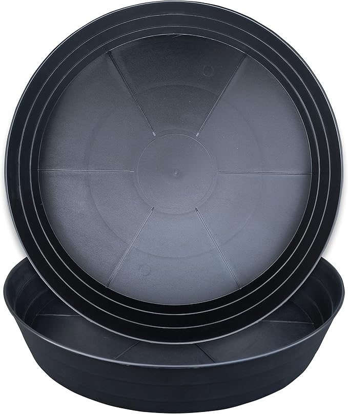 LWALRS Plant Saucer 18 Inch, Extra Large Planter Saucer 2 Pack, Plastic Plant Saucers for Indoors and Outdoors, Plant Pot Saucers, Drainage Tray for 16, 17, 18 in Planters