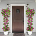 Artificial Bougainvillea Tree -6FT Faux Bougainvillea Tree with Realistic Flowers, Tall Fake Flower Tree for Indoor or Outdoor Decor, Silk Floral Plant for Living Room, Porch, Garden (Purple)