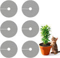 6 Pcs 11.8 Inch Plant Pot Grid Covers, Plant Protectors from Animals, Cuttable Soil Protectors for Potted Plants, Pet & Animal Digging Deterrent, Reusable Plant Covers for Indoor Outdoor Garden