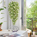 Waipfaru 4pcs Fake Hanging Plants, Artificial Hanging Flowers Faux Ivy Pothos Vines Greenery for Wall Home Bedroom Living Room Aesthetic Kitchen Office Aesthetic Kitchen Indoor Outdoor Decor