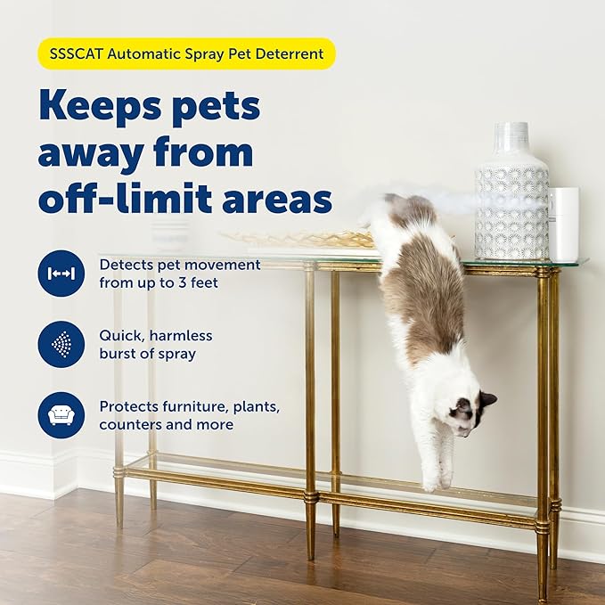 PetSafe SSSCAT Motion Activated Automatic Spray Pet Deterrent for Cats and Dogs