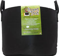 Smart Pots 15-Gallon Smart Pot Soft-Sided Container, Black with Strap handles