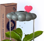 Stormy Dripping Rain Cloud with Pink Heart Charm