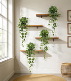 Fake Plants 2Pcs Faux Ivy Plants Potted Indoor Artificial Hanging Plants Realistic Hanging Fake Greenery Table Desk Bathroom Office Bedroom Living Room Shelf Modern Farmhouse Decor Intdoor
