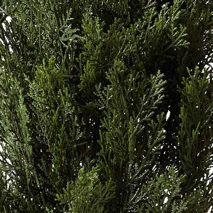 Nearly Natural 4ft Faux Cedar Tree in Nursery Planter, UV Resistant Artificial Pine Tree for Outdoor Front Porch Patio Entryway Decor