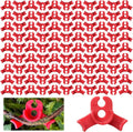 100 Pcs Plant Training Clips, Adjustable Low-Stress Training Plant Clips, Reusable 90-Degree Bendies Folder to Bend for Tomatoe Cucumber Bean Climbing Plants in Indoor Outdoor Gardens (Red)