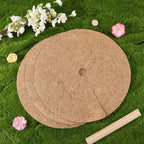 CREATCABIN 3Pcs Plant Pot Soil Cover Coco Coir Mulch Mats 35cm Tree Mulch Ring Natural Coconut Fiber Plant Cover Ring Plant Protector Mulch Mat for Sapling Root Weed Barrier Water-Proof