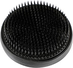Wazakura Ikebana Kenzan Flower Pin Frog, Made in Japan, Floral Arranging Tool, Round - 80mm(3.15") Black