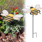 Reallnaive Small Metal Plant Umbrella for Outdoor Bee Garden Decor Umbrella Plants Shade Cover Sunshade Disk Outdoor for Potted Live Decor