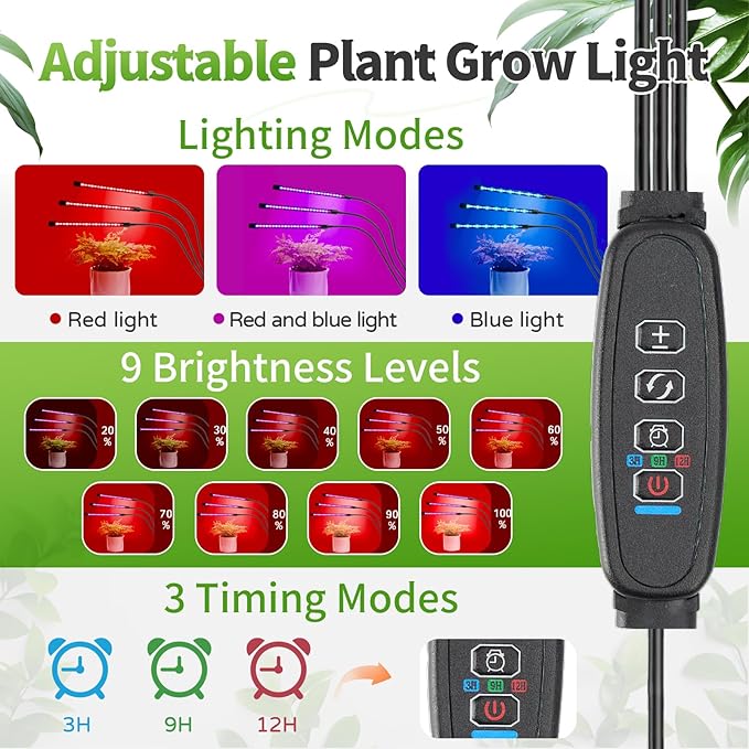 Indoor Mini Greenhouse with Grow Light, Tabletop Small Greenhouse for Beginners, All-in-One Tiny Plant Nursery Kit with Adjustable LED Light & Timer, Smart Grow Tent for Herbs, Gardening Gift
