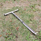 HiHydro Soil Sampler Probe Stainless Steel Tubular T-Style Handle Soil Test Kits Satisfying The Sampling Depth of Agriculture Forest(B)