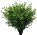 Artificial Plants Flowers Grass Shrubs 8 Pack No Fade Faux Plastic Flowers Outdoor for Farmhouse Garden Porch Patio Indoor Wedding Decoration Greenery Fake Plants uv Resistant