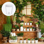 Ziliny 20 Pcs 3 Inch Self Watering Pots Self Watering Planters for Indoor Planters Plastic Garden Flower Pots with Level Indicator Vents for Herbs
