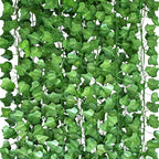 Fake Vines for Room Decor, 60 Pack 450 Ft Artificial Ivy Greenery Garland Vine Leaves, for Bedroom, Garden Wall, Indoor Outdoor