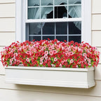AGIRL 16 Bundles Artificial Flowers for Outdoor,No Fade Fake Plastic Flowers Faux Plants for Hanging Planters Decoration Indoor Outside Garden Porch Window Box Home Wedding