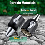 Feekoon Jet Nozzle with Shut Off, 3/4" GHT Sweeper Garden Hose End Zinc Nozzle with Shut Off Valve, Water Hose Sprayer Jet for Garden Watering, Car Washing and Sidewalk Sweeping(Black,1 Pack)