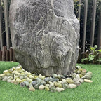 YISZM 10lbs Jade River Rocks, 2-3 Inch Natural Pebbles for Indoor Plants, High Polished Decorative Stones Vase Filler Fish Tank Aquariums Landscaping Garden Outdoor and Indoor DIY
