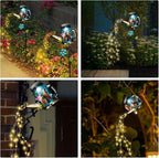 SRNPMIU Solar Watering_Can Light, Yard Outdoor Decor Lights, IP65 Waterproof, Hanging Butterfly Garden Light, Outside Garden Flower Bed Decor, Women Gift, Birthday Gifts