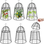 Phoncoo 6 Pack Garden Cloches for Plants, Sturdy Plant Protectors from Animals, Chicken Wire Cage for Plants Garden Cages to Keep Bunnies Chicken Squirrels Birds Animals Out
