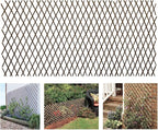 Expandable Garden Trellis Plant Support Willow Lattice Fence Panel for Climbing Plants Vine Ivy Rose Cucumbers Clematis 36X92 Inch