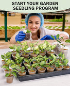 homenote Clear Nursery Pots for Plants,3 Inch Plant Pot for Planting Plastic Seedling with Drainage Holes Seed Starter Flower High Transparency with 20 Labels (60 Pack)