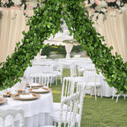 Fake Vines for Room Decor 100 Pack 750 Ft Artificial lvy Greenery Garland Vine Leaves, Leaf Plants Flowers Foliage for Bedroom,Garden Wall. Decor Indoor Outdoor