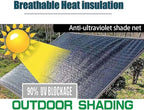 Garden Shade Canopy Awning 4m X 4m Sun Shade Net Multifunctional Rectangular Shade Sail, Mesh Breathable Shade Garden/Balcony/Courtyard, Customizable Sizes,black-4x6m