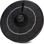 Mademax Upgraded Solar Fountain with 4 Easy Install Nozzle and Fixer, Solar Powered Fountain Pump for Bird Bath, Garden, Pond, Pool, Fish Tank, Outdoor