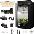 Spider Farmer 3x3 Complete Grow Tent Kit SF2000Pro 200W Full Spectrum Dimmable Grow Light 36" x 36" x 71" Growing Tent Set 4" Ventilation System with GGS Controller