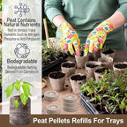 Legigo 100 Pcs 40mm Seed Starter Peat Pellets Pods for Seedlings- Compressed Seed Starting Pellets Seed Starter Pods Plugs Soil Peat Pods for Starting Seeds, Garden Planting Herb Flower Vegetables