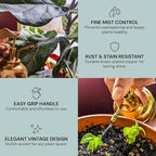 Watering Can Indoor Plants - Copper Plant Mister - Stylish and Rust Resistant Watering Cans for Healthy Hydration - Prevents Overwatering