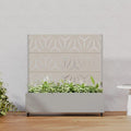 Casaphoria Metal Raised Garden Bed with Trellis and Wheels, 47"x47"x16" Planter Box for Climbing Plants, Vegetables & Vines, Features Drainage Holes and Privacy Screen, Grey-Star