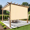 Shade&Beyond Customized Size 90% Sun Shade Cloth with Grommets, 10' X 10' Pergola Shade Cover Canopy, Mesh Tarp Sun Screens for Patio, Outdoor, Garden, Backyard GN01, Wheat