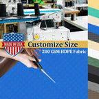 Shade&Beyond Customized Size 90% Sun Shade Cloth with Grommets, 5' X 5' Pergola Shade Cover Canopy, Mesh Tarp Sun Screens for Patio, Outdoor, Garden, Backyard GN01, Blue
