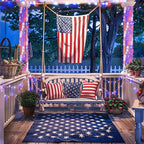 JMEXSUSS 600 LED Red White and Blue Lights Outdoor Plug in, 4th of July Decorations Outdoor Lights for Memorial Day Patriotic American Holiday Tree Party Independence 4th of July Decor