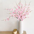 INXUGAO 6 PCS Faux Cherry Blossom Branches Decor 31.5 Inch Long Stems Fake Artificial Flowers for Home Indoor Decoration Vase Arrangement Living Room Table Bedroom Spring Decor