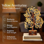Yellow Aventurine Crystal Tree, Crystals and Stones, Crystal Tree for Positive Energy, Room Decor, Office Decor, House Warming Gifts New Home